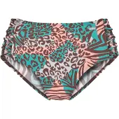 Venice beach Bas de bikini chocolat / jade / rose clair / blanc