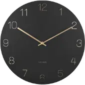 Karlsson Horloge murale Charm noir - Ø 40cm