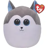 TY 39193 Peluche Coussin Squsih-A-Boos - Husky Slush, 35 cm
