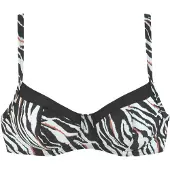 s.Oliver Hauts de bikini rouille / noir / blanc