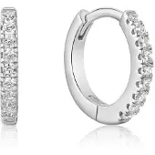 Ania Haie Boucles d’oreilles Mini Sparkle en argent avec zirconium
