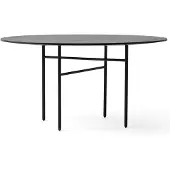 Menu Snaregade Round Table à Manger 120 cm | Black | Black Oak