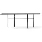 Menu Snaregade Rectangular Table à Manger Black | Black Oak