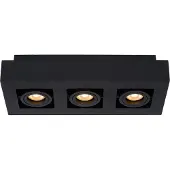 Lucide Xirax Spot de Plafond Black | 3x5W 2200K|3000K