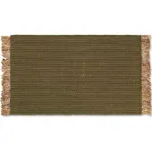 Ferm Living Block Mat Olive|Natural
