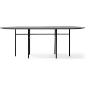 Menu Snaregade Oval Table à Manger Black | Black Oak