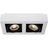 Lucide LED Spot plafond Zefix GU10 2 x 12 W rectangulaire blanc