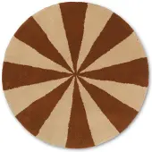 Ferm Living Arch Tufted Tapis Dark Brown | Large