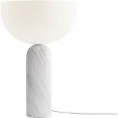 New Works Kizu Lampe de Table Small | White Marble