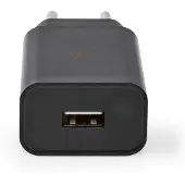 Nedis Chargeur mural | 12 W | Fonction de charge rapide | 1x 2,4 A A | Nombre de sorties : 1 | USB-A | USB Type-C (Loose) Cable | 1,00 m | Sortie monotension