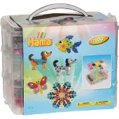 Hama Boîte de Perles Midi - 22x15x19 - 12 000 pces + 3 Plaques p - - UneTaille - Boîte