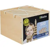 Bblocks Blocs de construction en boîte de rangement, 500dlg.