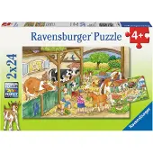Ravensburger Merry Farm Life, 2 x 24pcs.