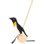 Goki Jouet Pingouin à Pousser - - Mixte - Enfant