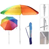 Koopman Parasol Articulé Multicolore ø220cm - Oem