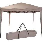 Ambiance Tonnelle de jardin - Pro Garden - Facile à transporter - Pliable - 3 x 3 m - taupe
