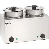 Bartscher Bain-marie chauffant , modèle Hotpot, avec 2 récipients, capacité de 3,5 litres