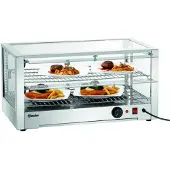 Bartscher Vitrine chauffante en acier inoxydable | 230 V