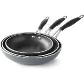 Hendi Poêle à frire 280 mm Teflon, Poêle + casserole, Argent