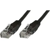 Microconnect V-UTP601SVP - Câble réseau (1 m, Cat6, U/UTP (UTP), RJ-45, RJ-45, noir)