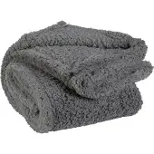 Unique living Plaid Unique Living Teddy Dark Grey 150x200-150 x 200 cm