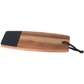 C&T Acacia Plateau Avec Surface De Craie30x13xh1,5cm
