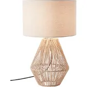 Brilliant Lampe de table Laraine | lampe de table décorative naturelle | textile papier métal | beige | 1x E27 max. 42 W | IP20