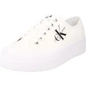 Calvin Klein Vulcanized Flatform Laceup Baskets Basses Blanc Femme | Pointure 41