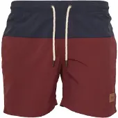 Urban Classics Shorts de bain bleu marine / bourgogne