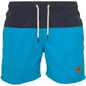 Urban Classics Shorts de bain bleu ciel / bleu foncé