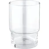 GROHE 40372001 Essentials - Gobelet en Verre en Chrome - Accessoire de Salle de Bain ?l?gant et Pratique