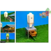 Kids Globe Mega Silo 1:32, Bauernhofspielzeug, zum Befüllen mit Mais, 14x14x38cm