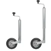 Pricenet Roue jockey avec jante en métal et pneu en caoutchouc solide 20 x 5 cm
