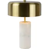 Lucide Lampe de table Mirasol blanc avec or