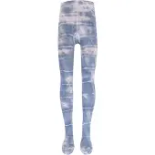 Ewers Collant 'Batik' bleu clair / rose