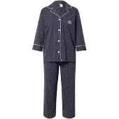Lauren Pyjama bleu marine / blanc