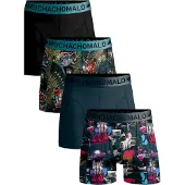 Muchachomalo Caleçon Muchachomalo Men shorts Miami Vatos Ace Print/Print/Blue/Black (Lot de 4)-M