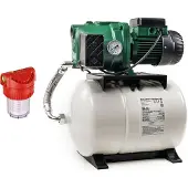 DAB Pompe de jardin Aquajet 132/20 M avec Tuyau d'aspiration 7 mètres et Filtre - 1490 W 4,8 m³/h Monophasé 230 V