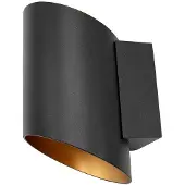 LumenXL Applique moderne noire avec or - Lee