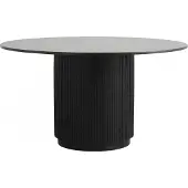 Nordal Table De Salle À Manger Ronde A/s Erie-dessus En Marbre Noir | 6946