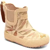 Bisgaard Bottes en Caoutchouc - Carte - Beige Feuilles - - 28 - Bottes en Caoutchouc