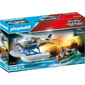 Playmobil Avion nautique de la police : poursuite de contrebandiers