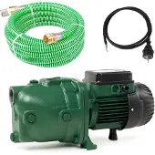 DAB Pompe de jardin Jet 82 M avec Tuyau d'aspiration 7 mètres et Filtre - 850 W 3,6 m³/h Monophasé 230 V