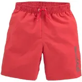 s.Oliver Shorts de bain gris foncé / rouge