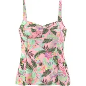 s.Oliver Haut de tankini vert / violet / rosé
