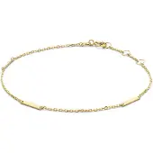 Jackie Gold Bracelet Triple Bar en or jaune 14 carats