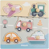 PolarB Viga 44069 PolarB Puzzle z uchwytami - Transports