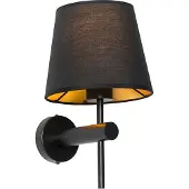 QAZQA Applique murale moderne noire - Pluk