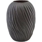 House Doctor Vase Noa en verre - marron foncé