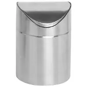C&T Poubelle De Table Inox D12xh17cm